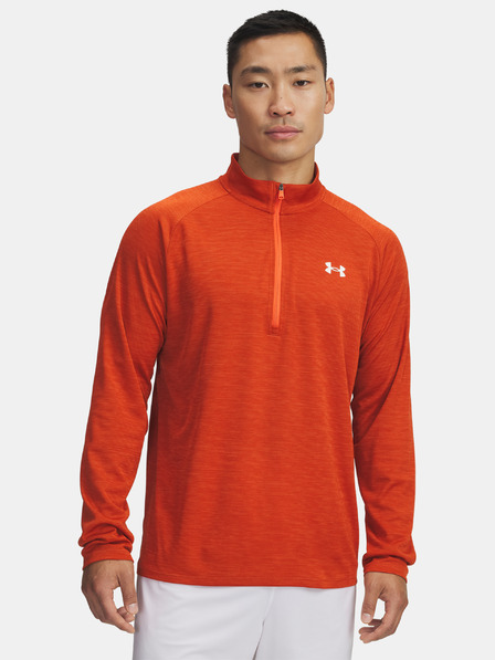 Under Armour Moška majica Under Armour UA Tech Textured 1/2 Zip-ORG