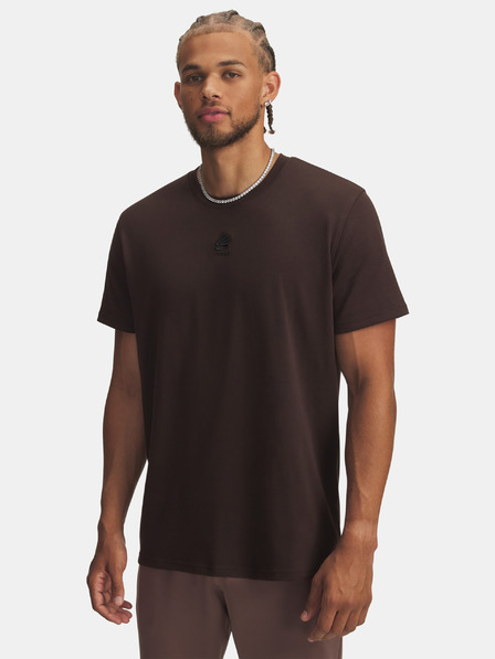 Under Armour Moška majica Under Armour Curry Hvyweight Logo Tee-BRN