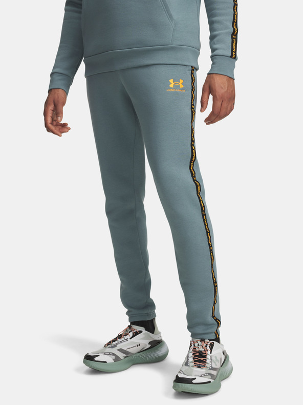 Under Armour Moške spodnji del trenirke Under Armour UA Icon Fleece Jgr Taping-BLU