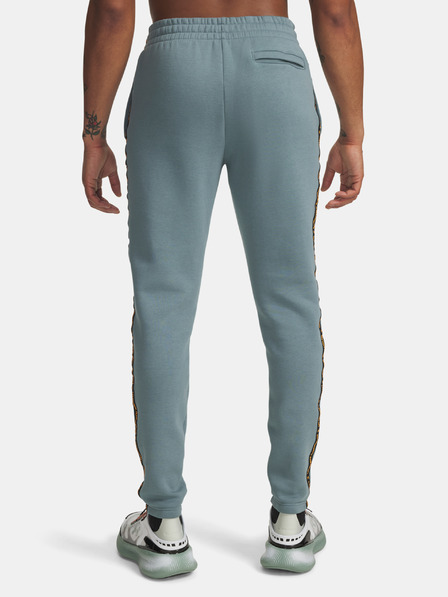 Under Armour Moške spodnji del trenirke Under Armour UA Icon Fleece Jgr Taping-BLU