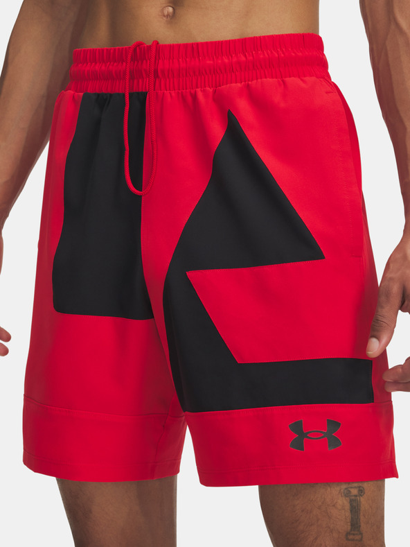 Under Armour Moške kratke hlače Under Armour UA M Zone 7in Wvn Short Grphc-RED