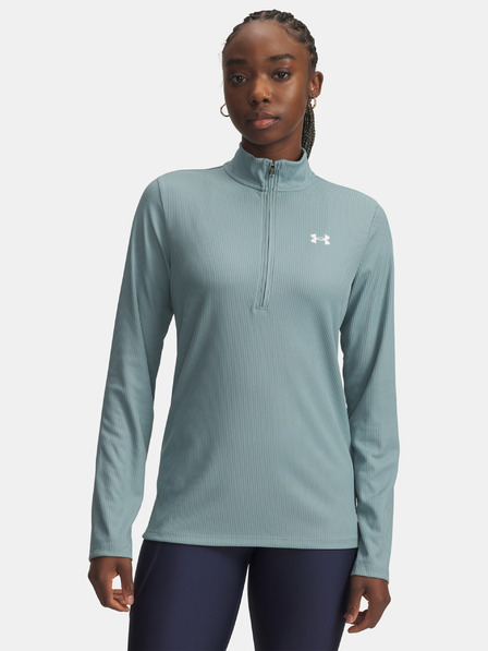 Under Armour Ženska majica Under Armour Tech Rib 1/2 Zip-GRN