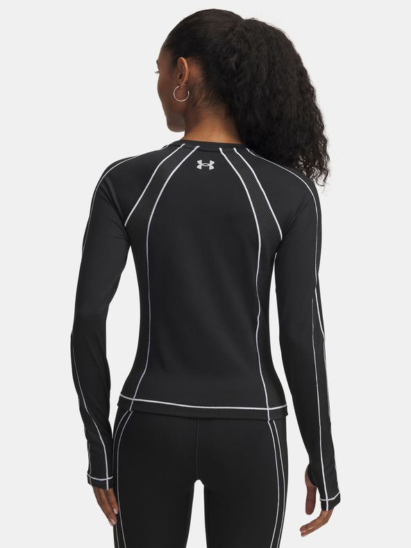 Under Armour Ženska majica Under Armour UA ColdGear Textured Crew-BLK