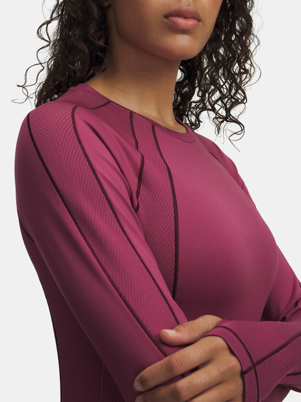 Under Armour Ženska majica Under Armour UA ColdGear Textured Crew-RED