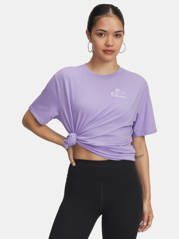 Under Armour Ženska majica Under Armour UA Etched Roses OS SS-PPL