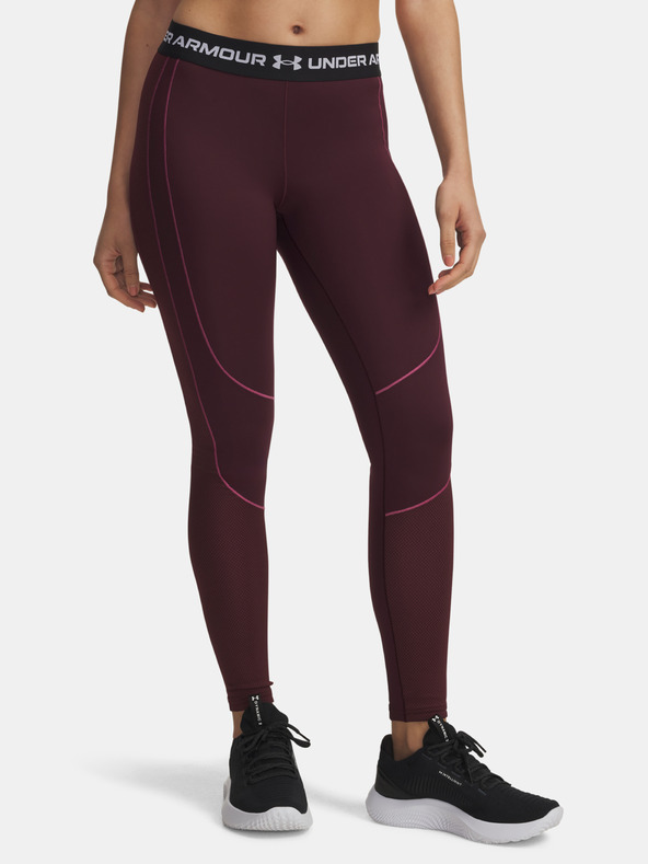Under Armour Ženske pajkice  Under Armour UA ColdGear Textured Legging-RED