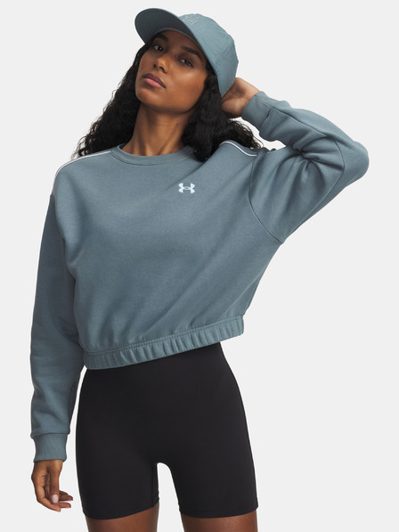Under Armour Ženski pulover Under Armour UA Rival Fleece Piped Crew-BLU