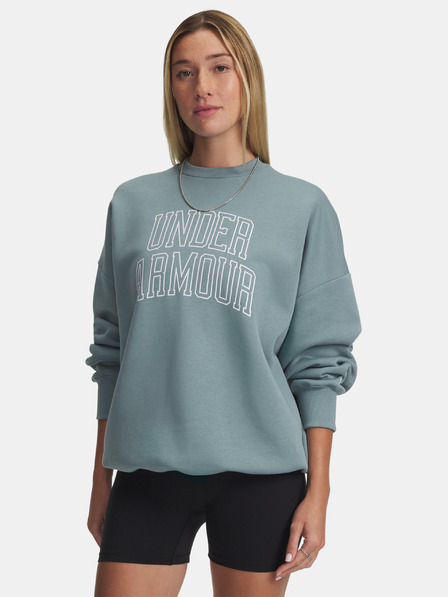 Under Armour Ženski pulover Under Armour Rival Flc OS Varsity Crew-GRN