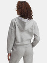 Under Armour Ženski pulover Under Armour Rival Flc Piped HZ Hoodie-GRY