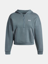 Under Armour Ženski pulover Under Armour Rival Flc Piped HZ Hoodie-BLU