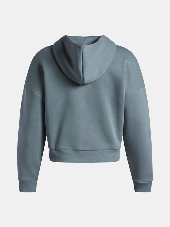 Under Armour Ženski pulover Under Armour Rival Flc Piped HZ Hoodie-BLU