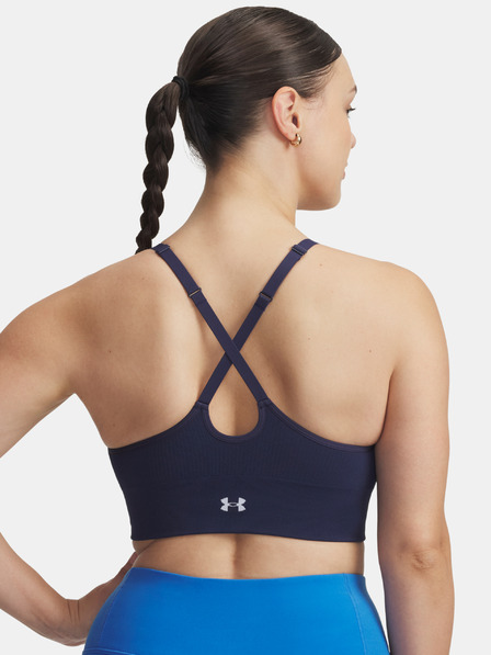 Under Armour Ženski nedrček  Under Armour Vanish Seamless Low Bra-BLU