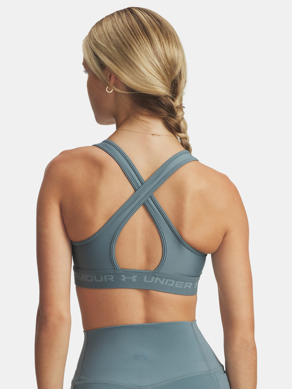 Under Armour Ženski nedrček  Under Armour Crossback Mid Bra-BLU