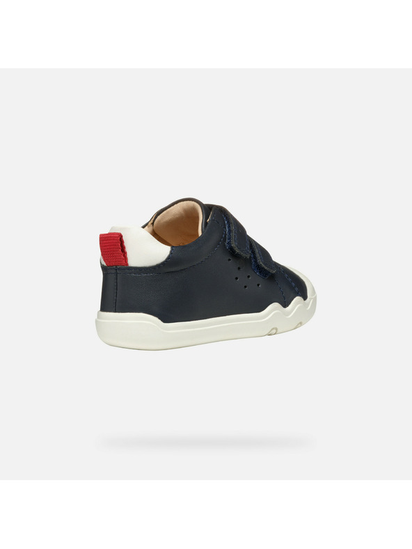 Geox Tmavo modré chlapčenské barefoot tenisky Geox Steppieup