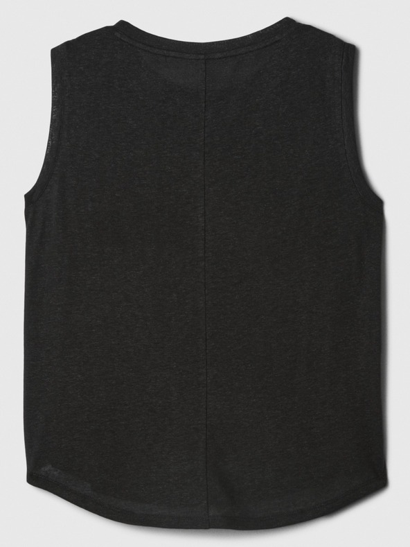 GAP Lanena majica brez rokavov GAP