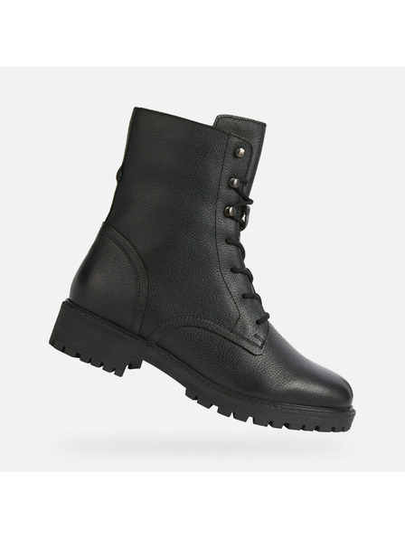 Geox Črni ženski gležnarji Geox Hoara