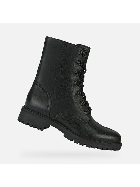 Geox Črni ženski gležnarji Geox Hoara