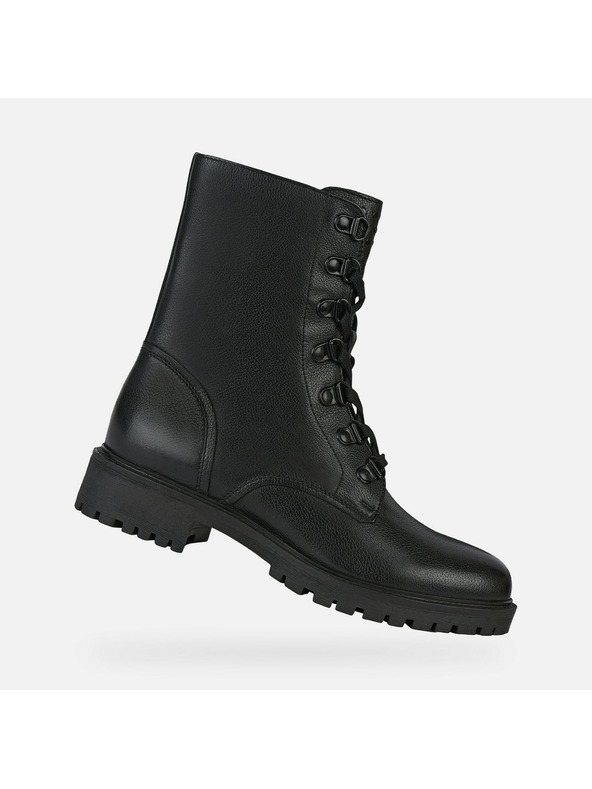 Geox Črni ženski gležnarji Geox Hoara