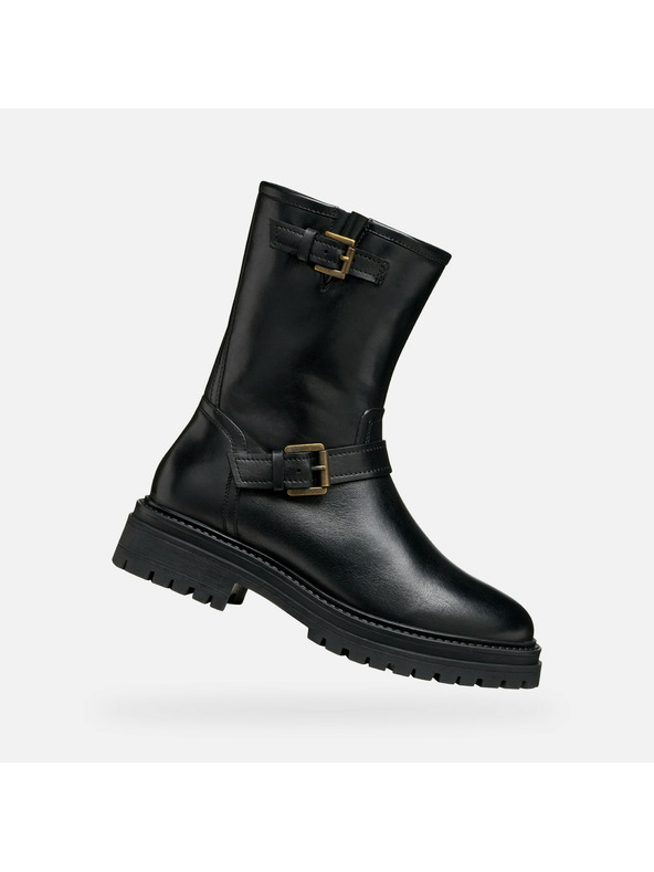 Geox Črni ženski gležnjarji Geox Iridea