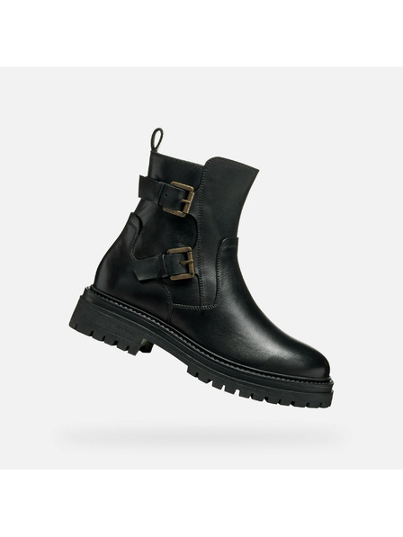 Geox Črni ženski gležnjarji Geox Iridea