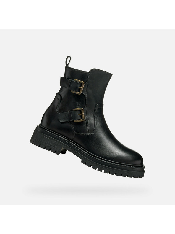 Geox Črni ženski gležnjarji Geox Iridea