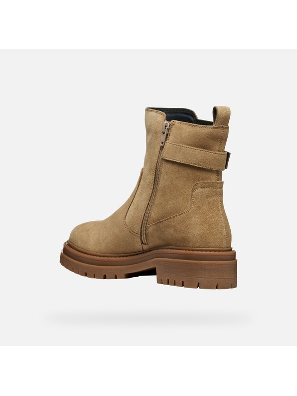 Geox Béžová dámska členkové topánky Geox Iridea