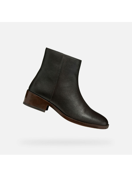 Geox Temno rjava ženska gležnjarska obutev Geox Camexia