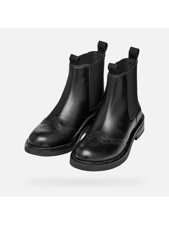 Geox Črni ženski gležnjarji Geox Serilda