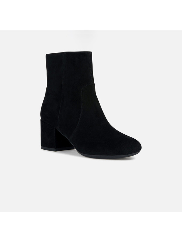 Geox Črni ženski gležnjarji Geox Eleana