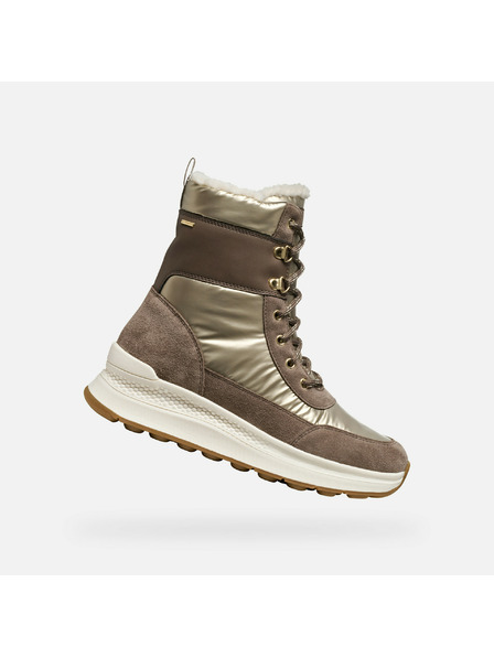 Geox Rjava ženska gležnjarska obutev Geox Spherica Actif X2