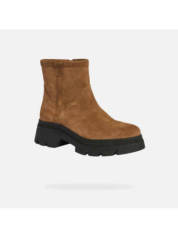 Geox Svetlo rjava ženska gležnjarska obutev Geox Pluette