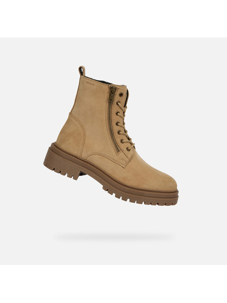 Geox Béžová dámska členkové topánky Geox Iridea