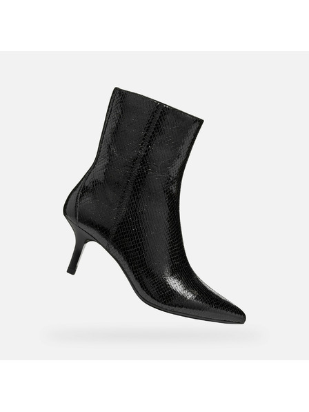 Geox Črna ženska gležnjarska obutev Geox Kleopy