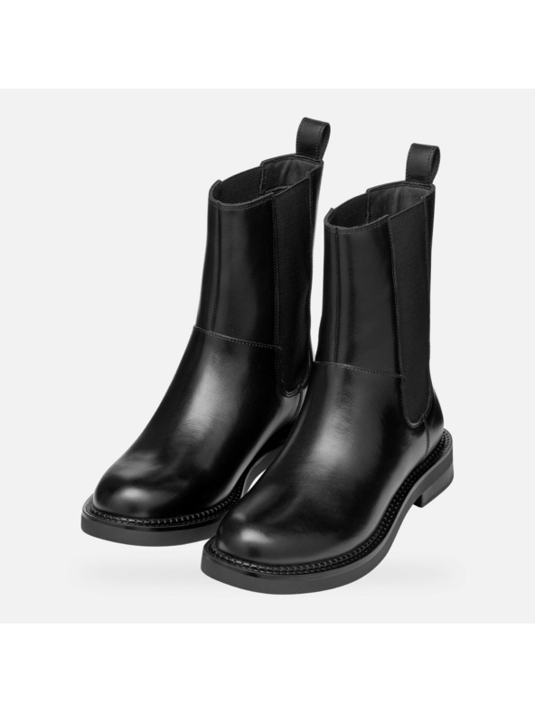 Geox Črni ženski gležnjarji Geox Serilda