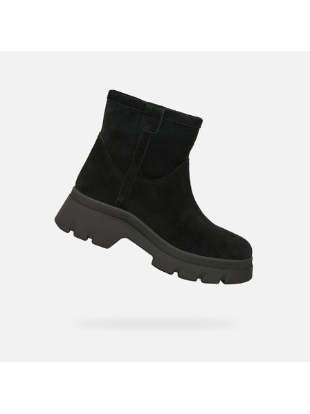 Geox Črna ženska gležnjarska obutev Geox Pluette