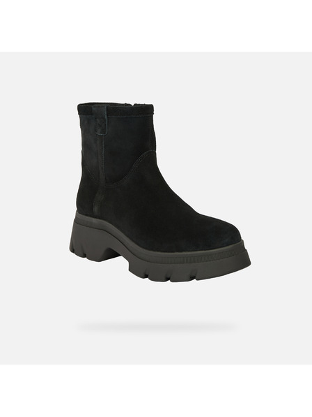 Geox Črna ženska gležnjarska obutev Geox Pluette