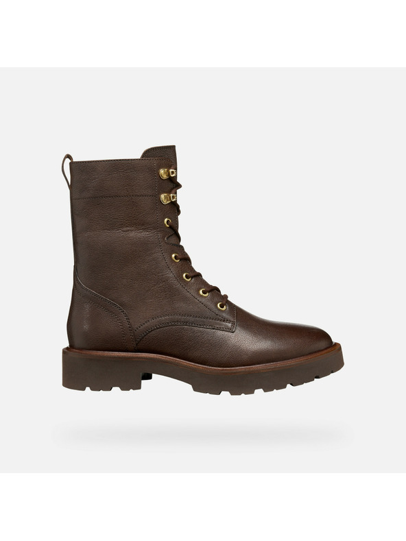 Geox Temno rjava ženska gležnjarska obutev Geox Norize