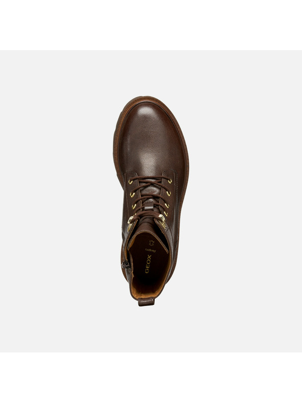 Geox Temno rjava ženska gležnjarska obutev Geox Norize