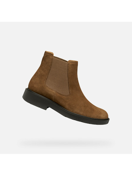 Geox Rjavi ženski gležnjarji Geox Spherica EC1