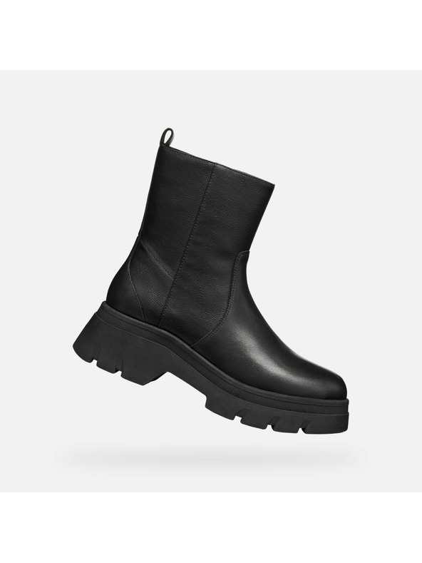 Geox Črna ženska gležnjarska obutev Geox Pluette