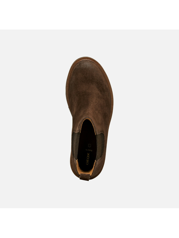 Geox Temno rjava ženska gležnjarska obutev Geox Norize