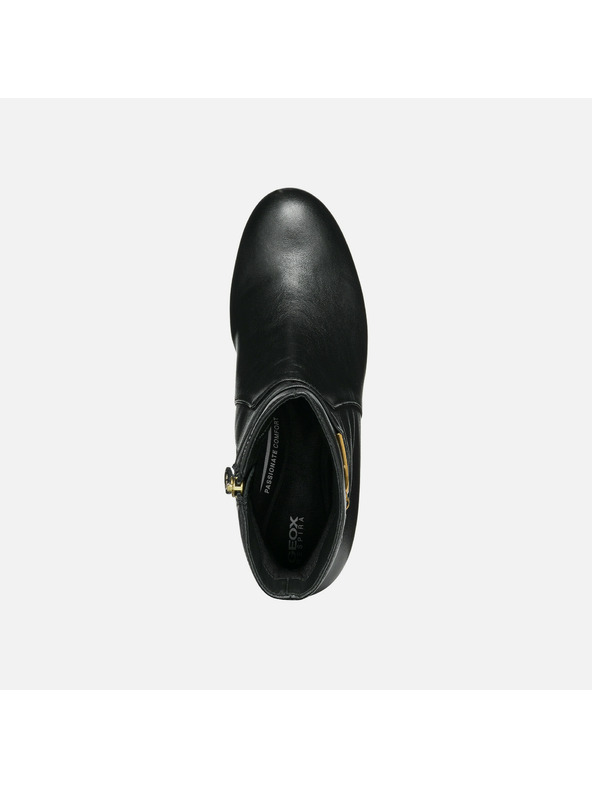 Geox Črni ženski gležnjarji Geox Eleana