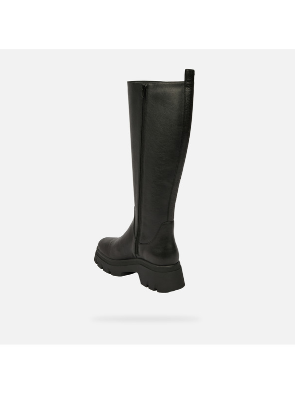 Geox Črni ženski škornji Geox Pluette