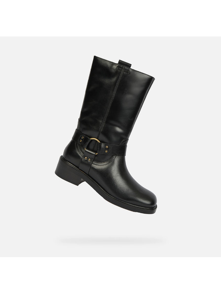 Geox Črni ženski škornji Geox Nalvia