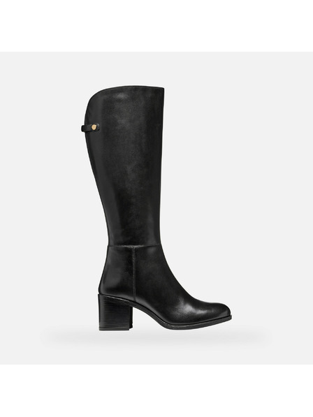 Geox Črni ženski škornji Geox New Asheel