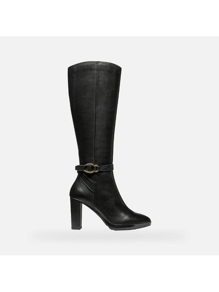 Geox Črni ženski škornji Geox Walk Pleasure 85