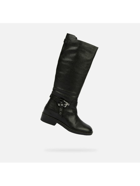 Geox Črni ženski škornji Geox Larysse