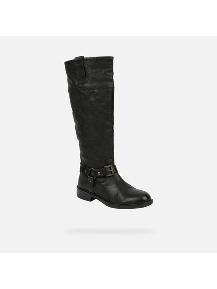 Geox Črni ženski škornji Geox Catria