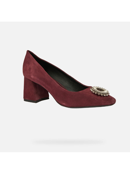 Geox Vinsko rdeče ženske salonarji Geox Giselda