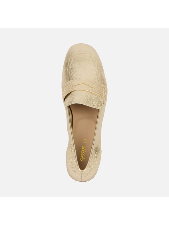 Geox Zlati ženski mokasini Geox Dhyalma